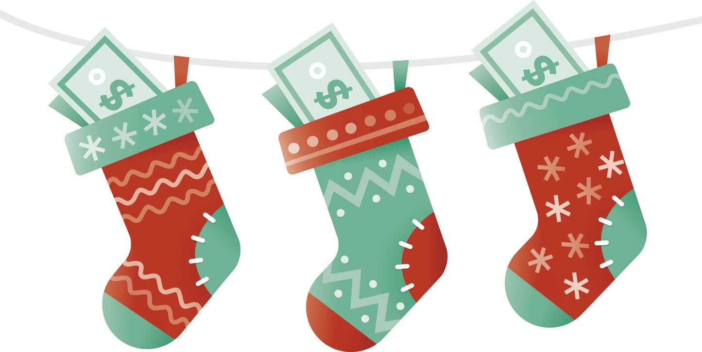 Money from a loan stuffed into stockings